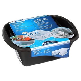 Camco 43518 Black Sink Kit with Dish Drainer, Dish Pan and Sink Mat