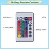 Homaisson Wooden Light Stand Bases 4PCS Colorful LED Lights Display