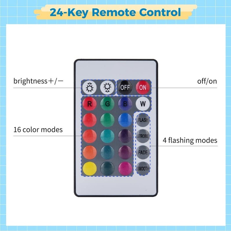 Homaisson Wooden Light Stand Bases 4PCS Colorful LED Lights Display