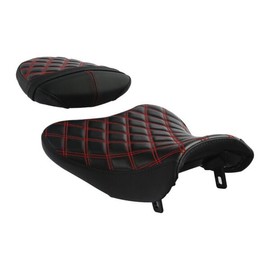 TCMT Black Red Driver & Passenger Seat Fit For Suzuki GSXR1000 GSX-R 1000 2007-2008