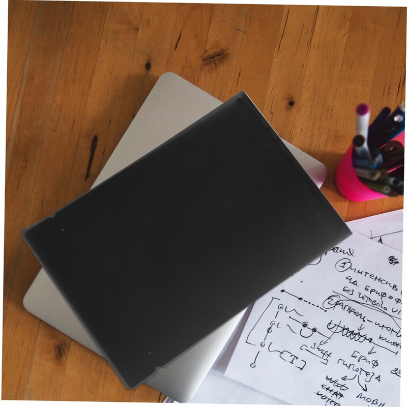 Operitacx A4 B5 Six Hole Transparent Binder Folder Cover Practical