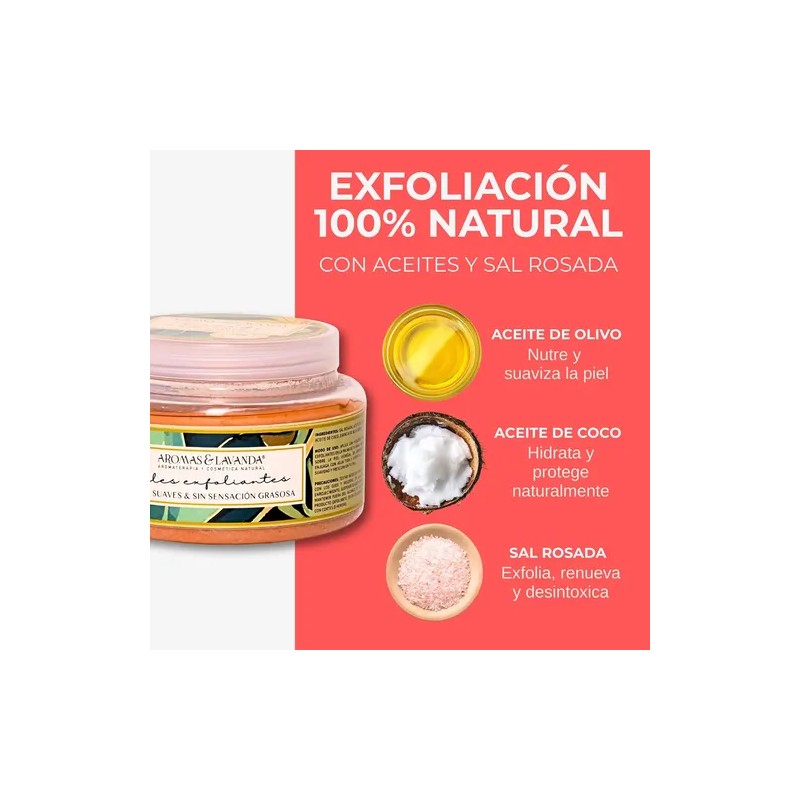 Aromas y Lavanda Exfoliante Corporal Sales Té Verde 300g