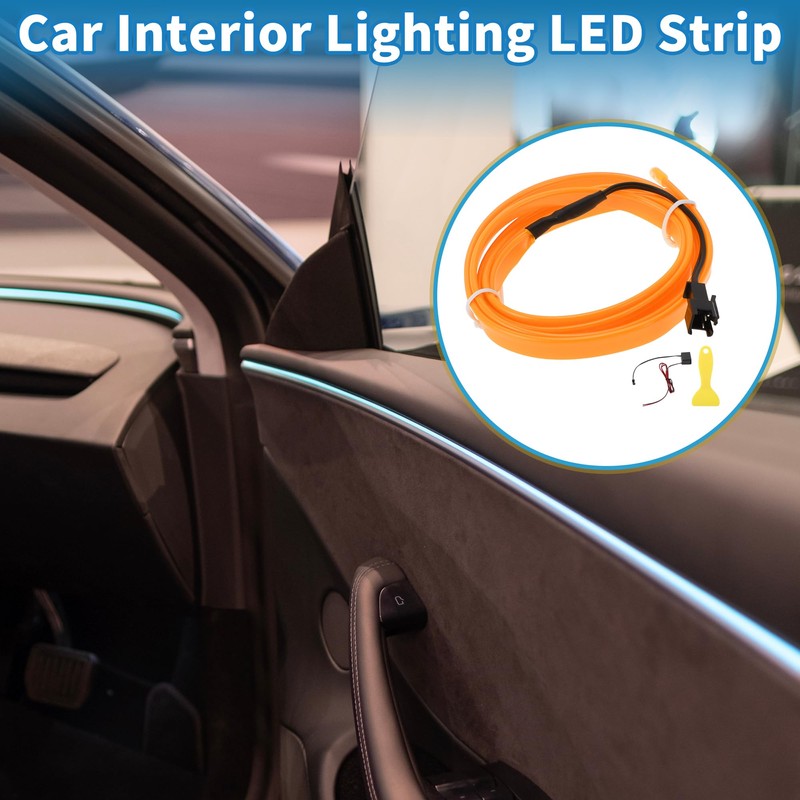 X AUTOHAUX 1m EL Wire Cable LED Glow String Light