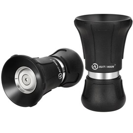 AUTOMAN Garden Hose Nozzle Heavy Duty, 2 Pack Fireman Hose Nozzle, High Pressure Water Hose Sprayer Nozzle, Adjustable Spray Nozzles for Washing Car, Cleaning Ground, Watering Plants, Showing Pets