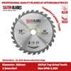 Saxton Flat Top TCT Circular Saw Blade 255mm x 28T