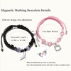 SIXDUTON Freundschaftsarmband Pärchen Armband, Magnetische Matching Partnerarmbänder Paar Armbänder, Geschenke