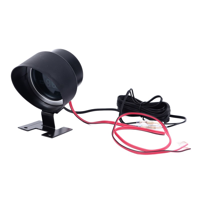 Water Temp Gauge Voltmeter 2 in 1 Round Digital Display