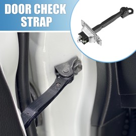 A ABSOPRO Door Check Stop Strap No.6861048020 Front Right Passenger Side Door Check Stopper Limiter Assembly for Toyota Highlander 2001-2007 Metal Silver Tone