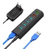 USB Hub 3.0 with Power Supply, Vansuny USB Hub Active