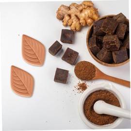 FUNOMOCYA 6pcs Leaf Brown Sugar Keeper Saver Reusable Sugar Storage Container for Home