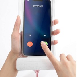 Water Park Essential Waterproof Phone Pouch Necklace for Swimming Pool 02 Slide Waterproof Pouch - Black