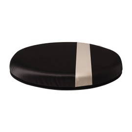 HealthSmart 360 Degree Swivel Seat Cushion, Chair Assist for Elderly, Swivel Seat Cushion for Car, Twisting Disc, Black with Tan Stripe, 15 Inches in Diameter
