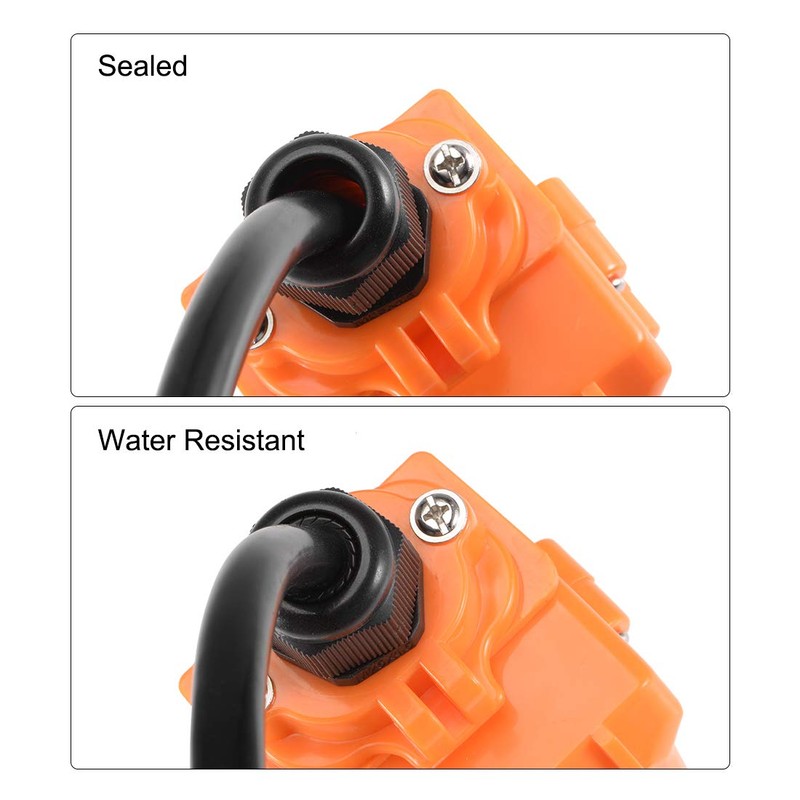 uxcell M25 Cable Gland 4 Holes Waterproof IP68 Nylon Joint