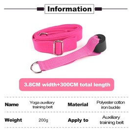 Leg Stretcher Strap – Premium Workout Equipment with Resistance Bands, Ideal Ballet Barre and Yoga Accessories for Beginners and Pros, Adjustable Lengthen Ballet Stretch Band