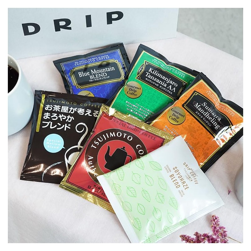Drip Coffee Gift 6 Flavors Assorted, Set of 20 (S)