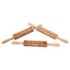 3pcs Wooden Embossed Rolling Pin Engraved Embossing Dough Roller for