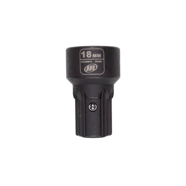 Ingersoll-Rand DXS2 Impact Socket, 18mm Metric Standard, Chrome-Molybdenum Steel