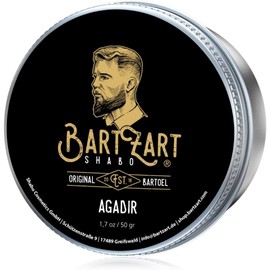 BartZart Agadir Bartwachs mit Moschus Duft I 50g Bartbalsam für Männer I Bart Balsam mit Arganöl für gesundes Wachstum I Bart Wax direkt vom Barbier