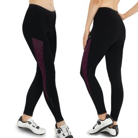 Santic Cycling Pants Women Padded Bicycle Tights Bike Leggings for Women Breathable & Quick Dry Gina