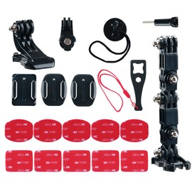 PROVO Camera Helmet Mount Accessory Kit, Action Camera Accessory for Expansion Accessories, Compatible with GoPro 8/7/6/5/4