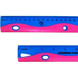 REGLA DE PLASTICO BARRILITO 8199RPF 30 CENTIMETROS FLEXIBLE