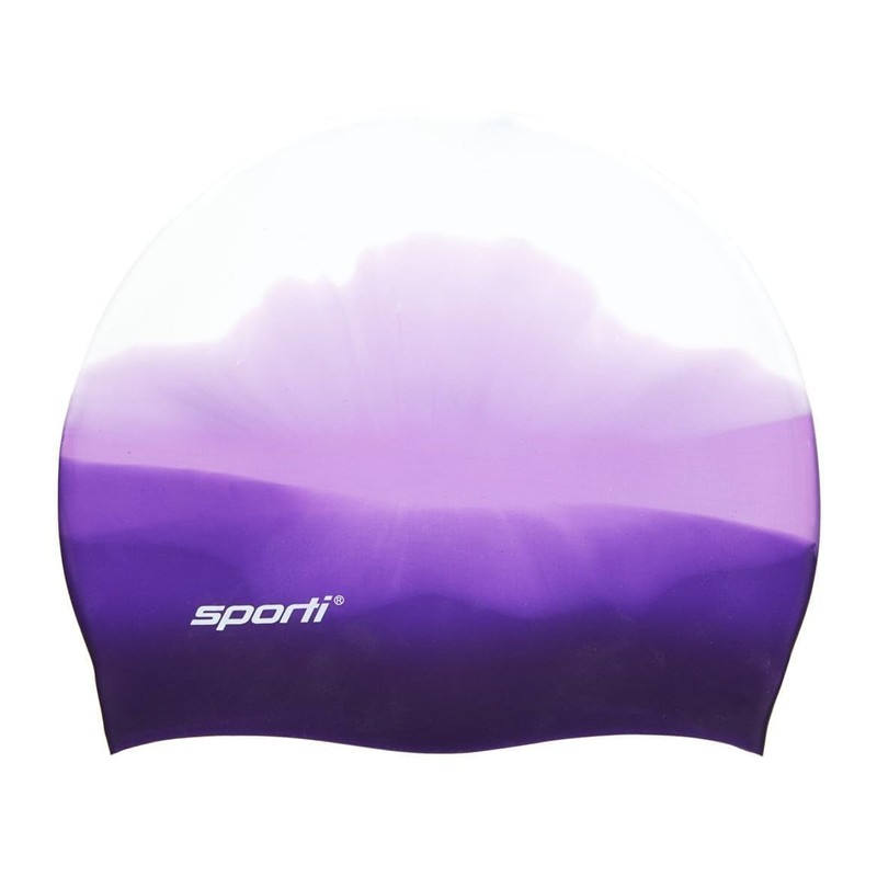 Sporti - Gorro de natación de silicona multicolor