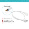 2FT Polarized 2Prong Extension Cord - White Replacement US AC