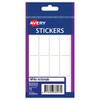 Avery Handwritable Rectangle Stickers, White, 18 x 38 mm, 72