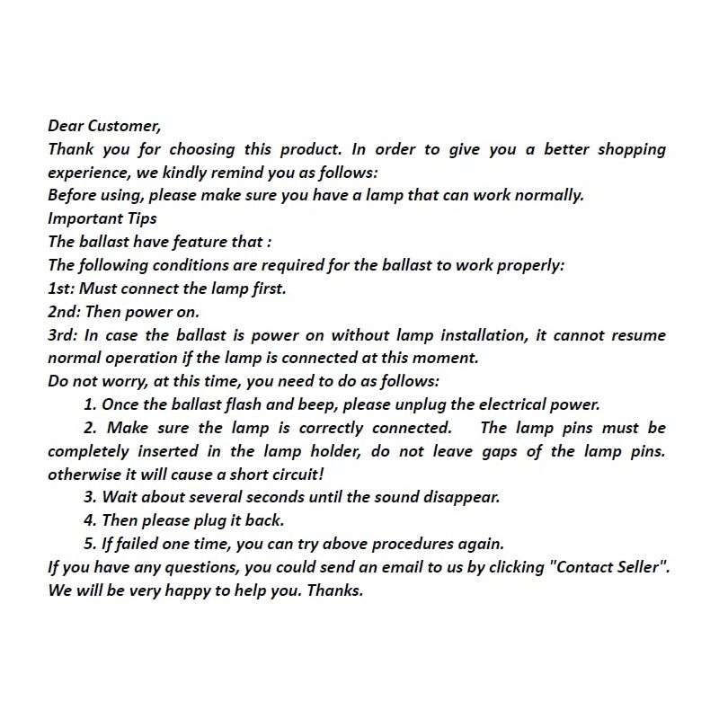 Realgoal Replacement 40W-55W Electrical Ballast for T5 Single 4 pins