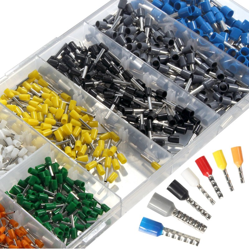 800PCS Wire Ferrules, Sopoby Insulated Ferrule Crimp Pin Terminal Kit