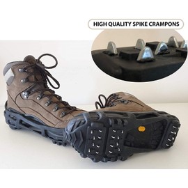 Limm Crampons Ice Traction Cleats Medium - Lightweight Snow Cleats for Walking on Snow & Ice - Anti Slip Shoe Grips Quickly & Easily Over Footwear - Portable Ice Grippers for Shoes & Boots