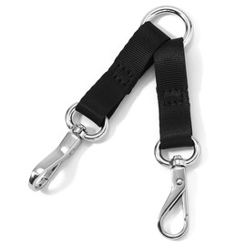 1 Piece 8.3'' Dual Dog Leash Clip Double Ended Prong Collar Safety Clip for Samll Dogs 2-Way Dog Leash Splitter Coupler