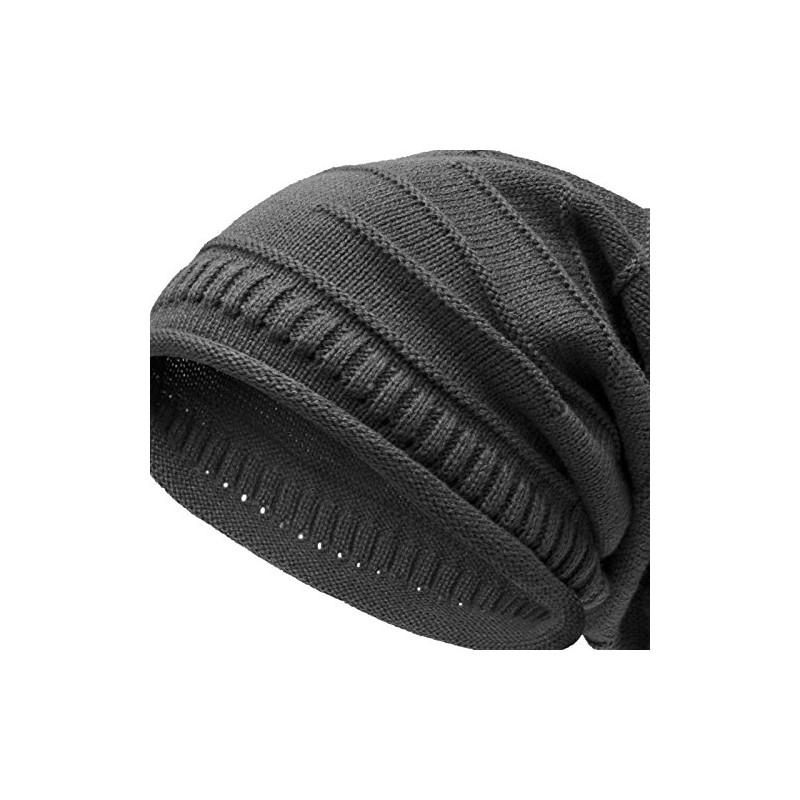 CASPAR Simple Unisex Knitted Hat / Slouch Beanie with Unusual
