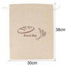 Pack of 2 Linen Bread Bags with TPU Inner Lining,