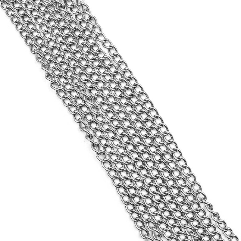 ZONADAH 4 Metres Length 304 Stainless Steel Chain, 1.5mm Diameter