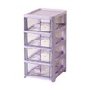 Verve Jelly Mini Storage Tower 4 Tier Plastic Storage Box