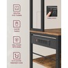 VASAGLE Bakers Rack with Charging Station, Coffee Bar with Adjustable