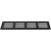 Vent Systems 16'' x 4'' Inch (Overall Dimensions) Black Metal