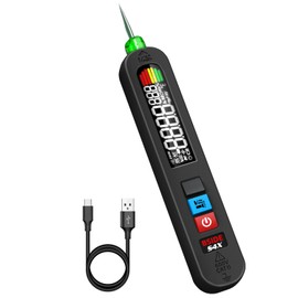 BSIDE Rechargeable Voltage Tester Pen Non-Contact Voltage Detector with Contacted Measure AC Voltage, Color LCD Environment Temperature Tester for Electrical Live Wire Check and Breakpoint Locate