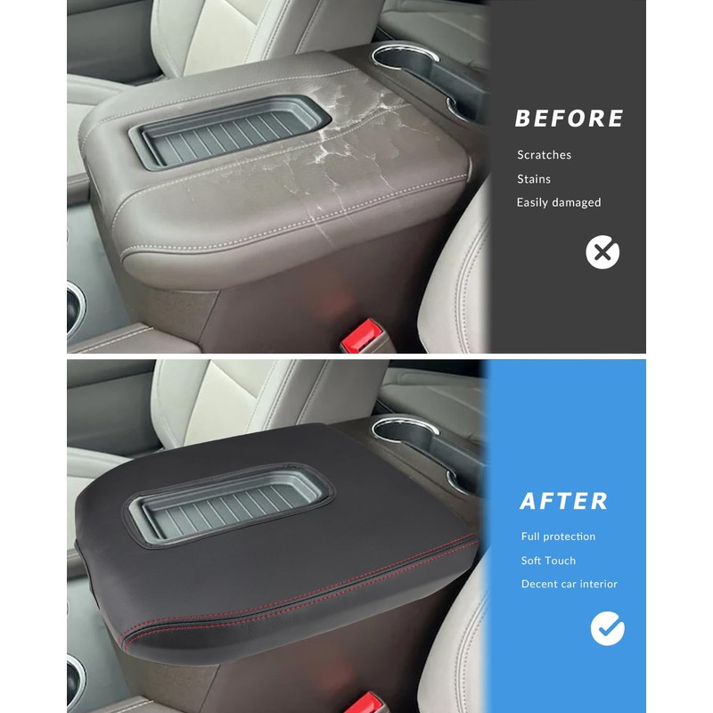 INTGET Center Console Cover for Chevy Silverado & GMC Sierra