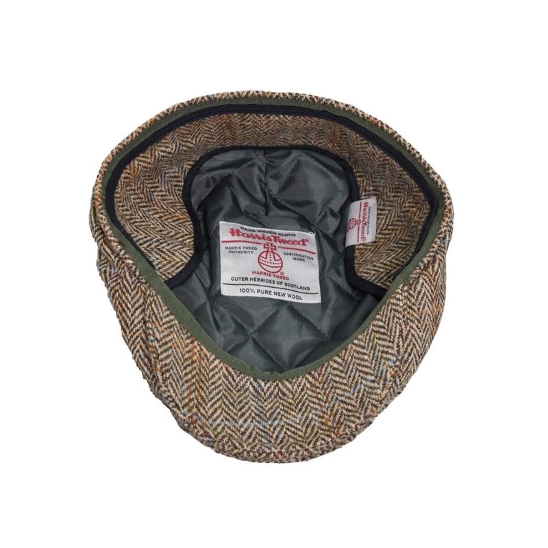 WALKER AND HAWKES - Harris Tweed Edward Flat Cap w/Foldable