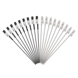 40 palos de clip de cocodrilo (20 piezas con puntas de goma) para pintura de modelo Gundam y para aerógrafo, rociado, pasatiempos, piezas de modelado para tarjetas de bricolaje y notas fotográficas