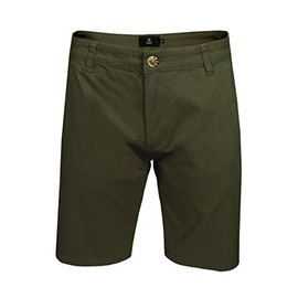 Xact Men's Cotton Stretch Chino Shorts (Khaki) 30