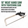 LEM Products 16" Meat Saw with Tightening Cam, Heavy Nickel-Plated