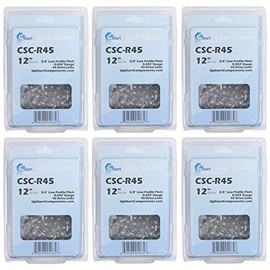 6-Pack 12-Inch Chainsaw Chain Replacement for Ryobi P548 - (12", 3/8", 043", 45 Drive Links)