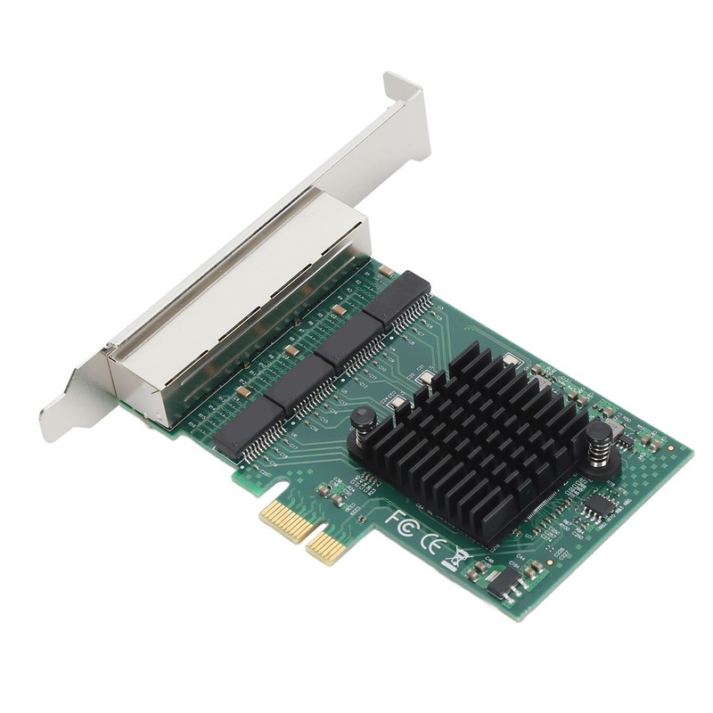 PCIe X1 Network Card 4 RJ45 Port 1000M High Speed