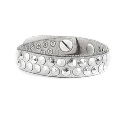 B. Belt Leather Bracelet 21 cm - Light gray