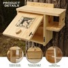 Firmlly Upgraded Version Large Wooden Squirrel House for Outside -