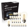 BRIMAX 25 Pack 2W S14 Replacement LED Bulbs,2700K Soft Warm