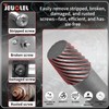 JEUCLEL 5PCS 1/2” Drive Impact Wedge Proof Extractor Set, Easy